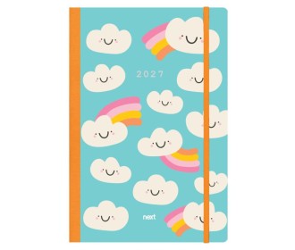 Next ημερολόγιο 2027 Trends Clouds ημερήσιο flexi με λάστιχο 14x21εκ.