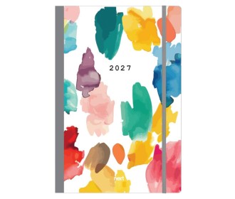 Next ημερολόγιο 2027 Trends Watercolour ημερήσιο flexi με λάστιχο 14x21εκ.