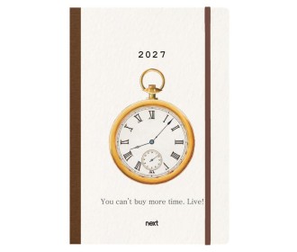 Next ημερολόγιο 2027 Trends Time ημερήσιο flexi με λάστιχο 14x21εκ.