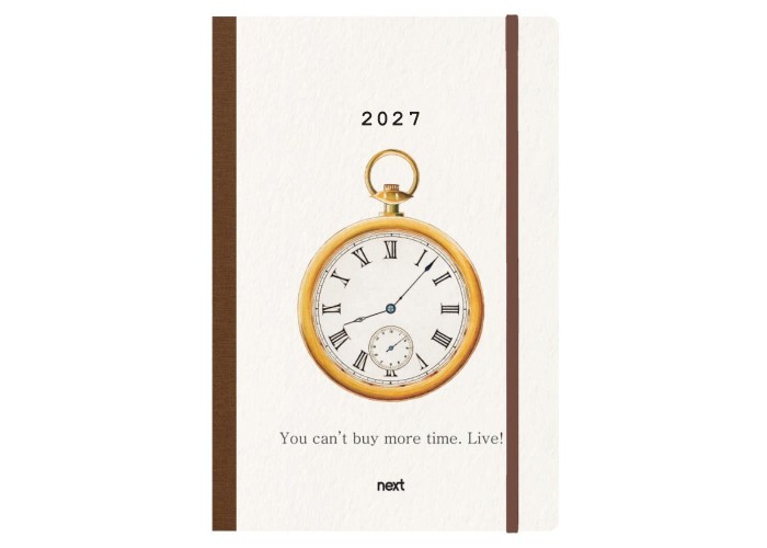 Next ημερολόγιο 2027 Trends Time ημερήσιο flexi με λάστιχο 14x21εκ.