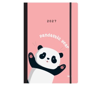 Next ημερολόγιο 2027 Trends Panda ημερήσιο flexi με λάστιχο 14x21εκ.