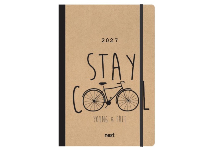 Next ημερολόγιο 2027 Trends Bike ημερήσιο flexi με λάστιχο 12x17εκ.