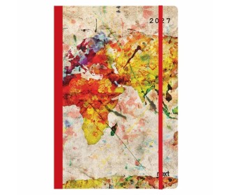 Next ημερολόγιο 2027 Trends World map ημερήσιο flexi με λάστιχο 12x17εκ.