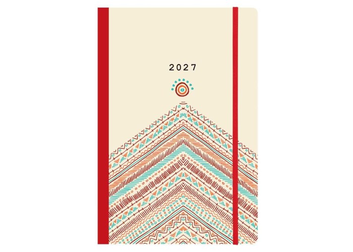 Next ημερολόγιο 2027 Trends Boho style ημερήσιο flexi με λάστιχο 12x17εκ.