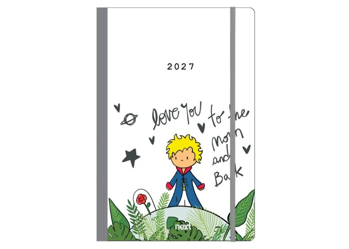 Next ημερολόγιο 2027 Trends Little prince ημερήσιο flexi με λάστιχο 12x17εκ.