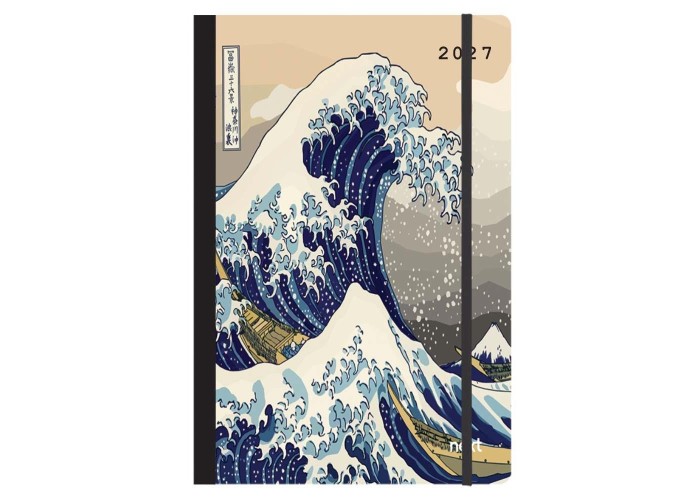 Next ημερολόγιο 2027 Trends Wave ημερήσιο flexi με λάστιχο 12x17εκ.