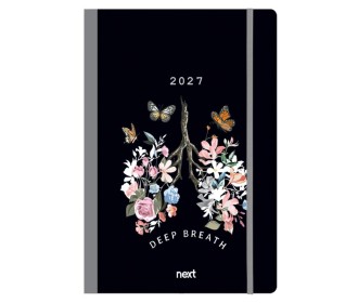 Next ημερολόγιο 2027 Trends Deep breath ημερήσιο flexi με λάστιχο 12x17εκ.