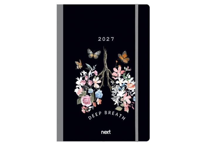 Next ημερολόγιο 2027 Trends Deep breath ημερήσιο flexi με λάστιχο 12x17εκ.