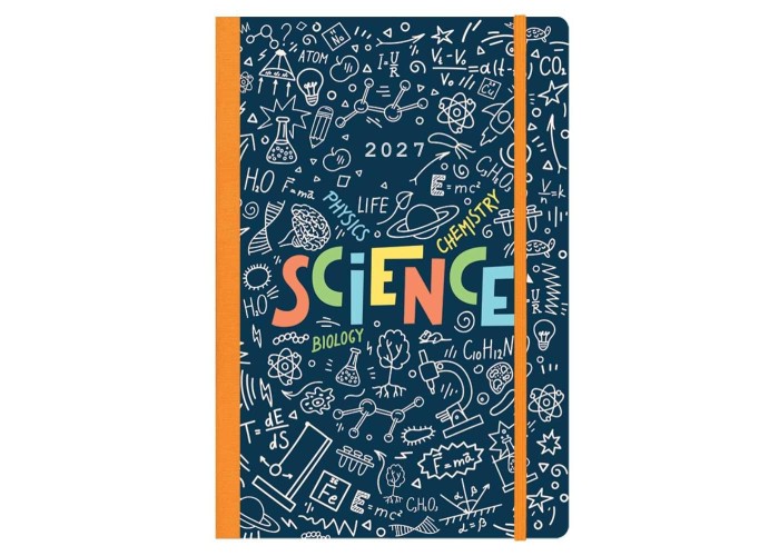 Next ημερολόγιο 2027 Trends Science ημερήσιο flexi με λάστιχο 12x17εκ.