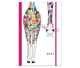Next ημερολόγιο 2027 Trends Giraffe ημερήσιο flexi με λάστιχο 12x17εκ.