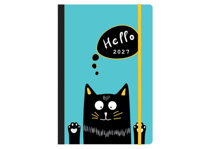 Next ημερολόγιο 2027 Trends Kitty ημερήσιο flexi με λάστιχο 12x17εκ.
