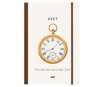 Next ημερολόγιο 2027 Trends Time ημερήσιο flexi με λάστιχο 12x17εκ.