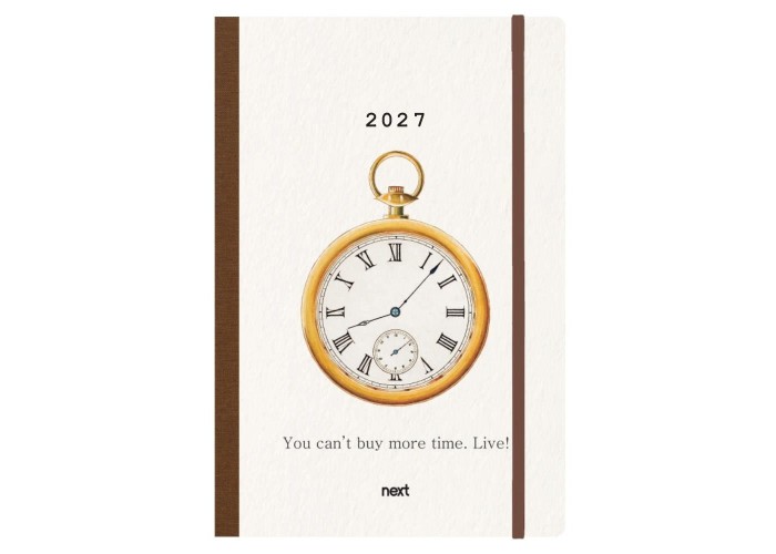 Next ημερολόγιο 2027 Trends Time ημερήσιο flexi με λάστιχο 12x17εκ.