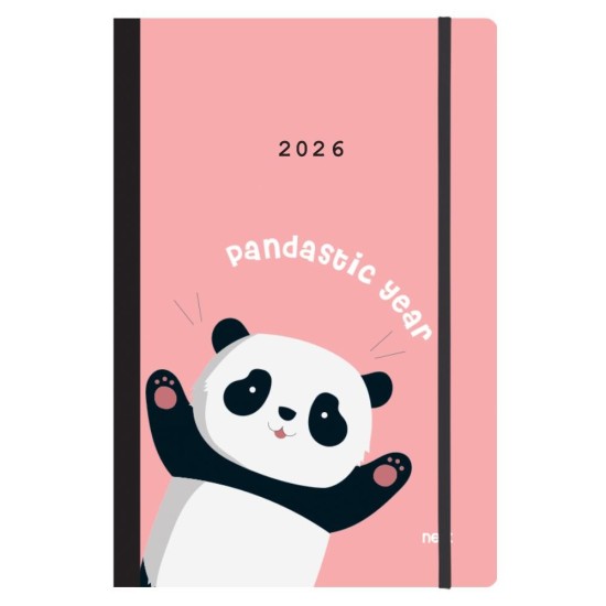 Next ημερολόγιο 2026 Trends Panda ημερήσιο flexi με λάστιχο 12x17εκ. Next ημερολόγιο 2026 Trends Panda ημερήσιο flexi με λάστιχο 12x17εκ.