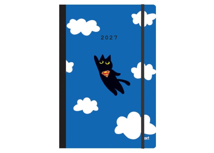 Next ημερολόγιο 2027 Trends Super cat ημερήσιο flexi με λάστιχο 12x17εκ.
