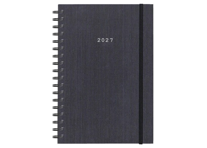 Next ημερολόγιο 2027 fabric plus ημερήσιο σπιράλ γκρι 17x25εκ. Δυνατότητα εκτύπωσης Next ημερολόγιο 2027 fabric plus ημερήσιο σπιράλ γκρι 17x25εκ. Δυνατότητα εκτύπωσης