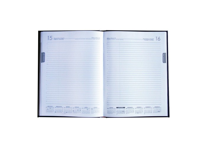 Next ημερολόγιο 2026 basic xl ημερήσιο δετό γκρι  21x29εκ.  Δυνατότητα εκτύπωσης