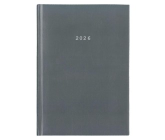 Next ημερολόγιο 2026 basic xl ημερήσιο δετό γκρι  21x29εκ.  Δυνατότητα εκτύπωσης