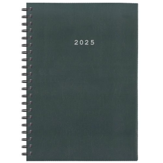 Next ημερολόγιο 2025 basic xl ημερήσιο σπιράλ γκρι 21x29εκ.