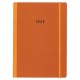 Next ημερολόγιο 2026 Natural εβδομαδιαίο flexi πορτοκαλί με λάστιχο 17x25εκ.