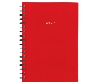 Next ημερολόγιο 2027 basic ημερήσιο σπιράλ κόκκινο 17x25εκ.  Δυνατότητα εκτύπωσης