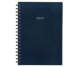 Next ημερολόγιο 2027 basic ημερήσιο σπιράλ μπλε 17x25εκ.  Δυνατότητα εκτύπωσης
