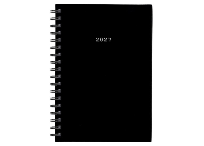 Next ημερολόγιο 2027 basic ημερήσιο σπιράλ μαύρο 17x25εκ.  Δυνατότητα εκτύπωσης