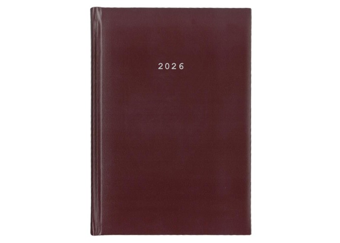 Next ημερολόγιο 2026 basic ημερήσιο δετό μπορντώ 17x25εκ.  Δυνατότητα εκτύπωσης