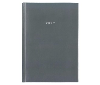 Next ημερολόγιο 2027 basic ημερήσιο δετό γκρι 17x25εκ.  Δυνατότητα εκτύπωσης