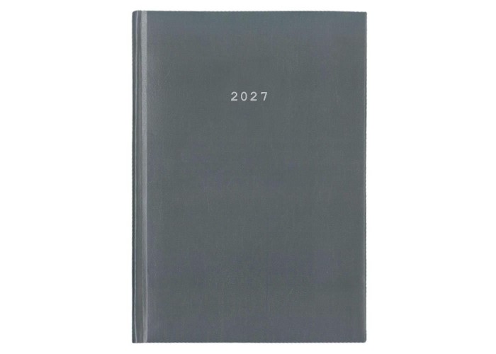 Next ημερολόγιο 2027 basic ημερήσιο δετό γκρι 17x25εκ.  Δυνατότητα εκτύπωσης