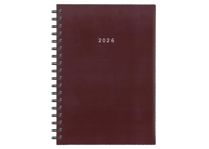 Next ημερολόγιο 2026 basic ημερήσιο σπιράλ μπορντώ 14x21εκ. Δυνατότητα εκτύπωσης Next ημερολόγιο 2026 basic ημερήσιο σπιράλ μπορντώ 14x21εκ. Δυνατότητα εκτύπωσης