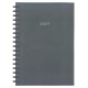 Next ημερολόγιο 2027 basic ημερήσιο σπιράλ γκρι 14x21εκ.  Δυνατότητα εκτύπωσης