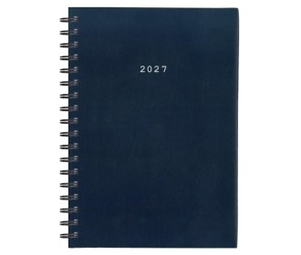 Next ημερολόγιο 2027 basic ημερήσιο σπιράλ μπλε 12x17εκ.  Δυνατότητα εκτύπωσης
