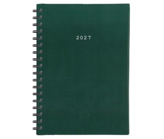 Next ημερολόγιο 2027 basic ημερήσιο σπιράλ πράσινο 12x17εκ.  Δυνατότητα εκτύπωσης