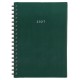 Next ημερολόγιο 2027 basic ημερήσιο σπιράλ πράσινο 12x17εκ.  Δυνατότητα εκτύπωσης