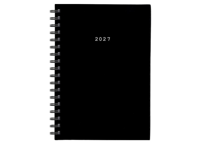 Next ημερολόγιο 2027 basic ημερήσιο σπιράλ μαύρο 12x17εκ.  Δυνατότητα εκτύπωσης