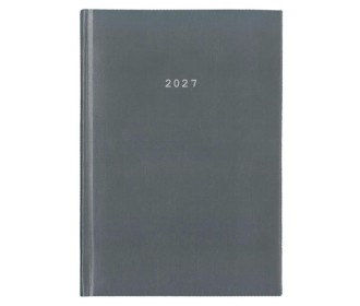 Next ημερολόγιο 2027 basic ημερήσιο δετό γκρι 12x17εκ.  Δυνατότητα εκτύπωσης
