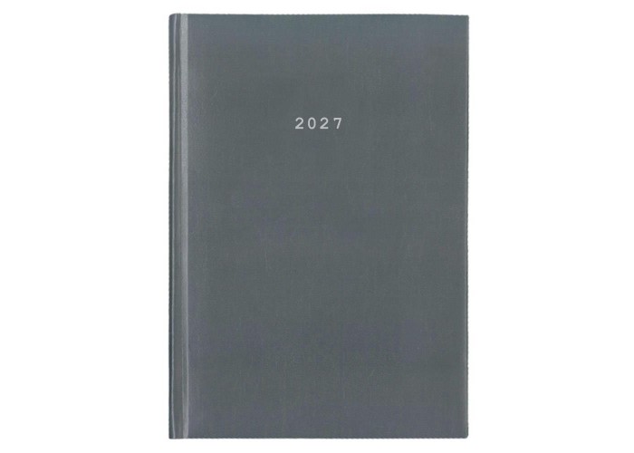 Next ημερολόγιο 2027 basic ημερήσιο δετό γκρι 12x17εκ.  Δυνατότητα εκτύπωσης