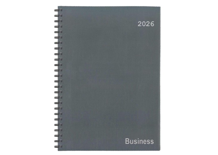 Next ημερολόγιο 2026 business xxl ημερήσιο σπιράλ γκρι 24x34εκ.