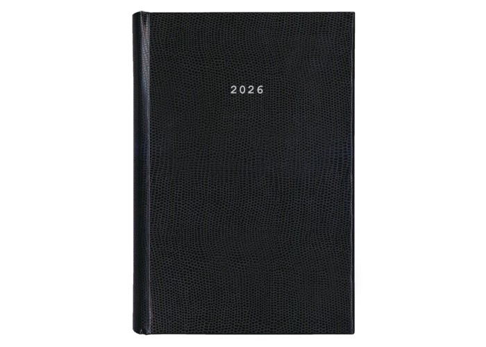 Next ημερολόγιο 2026 skin ημερήσιο δετό μαύρο 14x21εκ.  Δυνατότητα εκτύπωσης