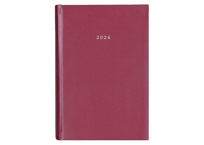 Next ημερολόγιο 2026 metallic ημερήσιο δετό μπορντώ 14x21εκ.  Δυνατότητα εκτύπωσης