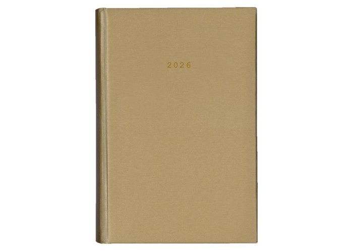 Next ημερολόγιο 2026 metallic ημερήσιο δετό χρυσό 14x21εκ. Δυνατότητα εκτύπωσης