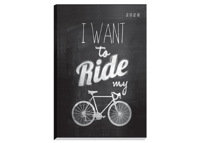 Next ημερολόγιο 2026 Gallery Riding μαύρο ημερήσιο δετό 14x21εκ.