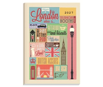 Next ημερολόγιο 2027 Gallery London ημερήσιο δετό 12x17εκ.