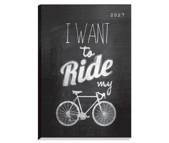 Next ημερολόγιο 2027 Gallery Riding μαύρο ημερήσιο δετό 12x17εκ, .