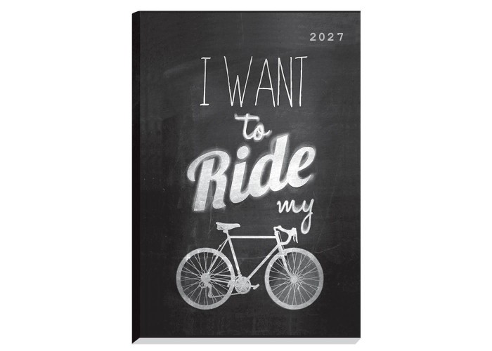 Next ημερολόγιο 2027 Gallery Riding μαύρο ημερήσιο δετό 12x17εκ, .