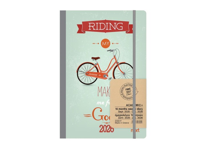 Next ημερολόγιο ACADEMIC+ 9/2025-12/2026 Gallery εβδομαδιαίο flexi 14x21εκ. Riding Next ημερολόγιο ACADEMIC+ 9/2025-12/2026 Gallery εβδομαδιαίο flexi 14x21εκ. Riding