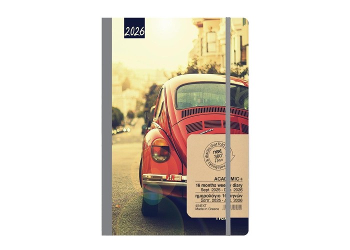 Next ημερολόγιο ACADEMIC+ 9/2025-12/2026 Gallery εβδομαδιαίο flexi 14x21εκ. Σκαραβαίος Next ημερολόγιο ACADEMIC+ 9/2025-12/2026 Gallery εβδομαδιαίο flexi 14x21εκ. Σκαραβαίος
