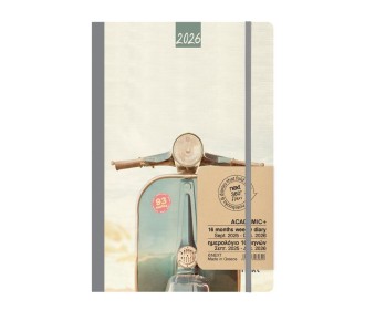 Next ημερολόγιο ACADEMIC+ 9/2025-12/2026 Gallery εβδομαδιαίο flexi 14x21εκ. Vespa Next ημερολόγιο ACADEMIC+ 9/2025-12/2026 Gallery εβδομαδιαίο flexi 14x21εκ. Vespa
