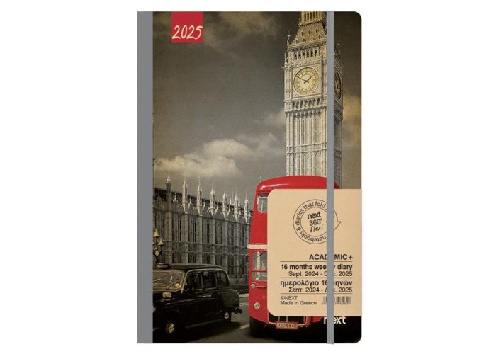 Next ημερολόγιο ACADEMIC+ 9/2024-12/2025 Gallery εβδομαδιαίο flexi 14x21εκ. Big Ben Next ημερολόγιο ACADEMIC+ 9/2024-12/2025 Gallery εβδομαδιαίο flexi 14x21εκ. Big Ben